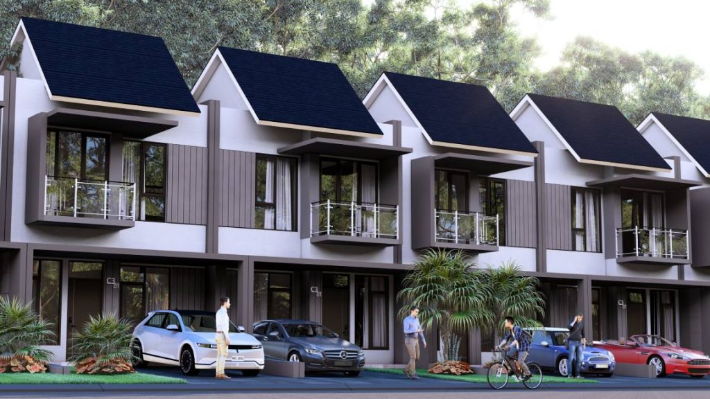 Tampak Rumah Tipe 64 Boulevard Royal Grande